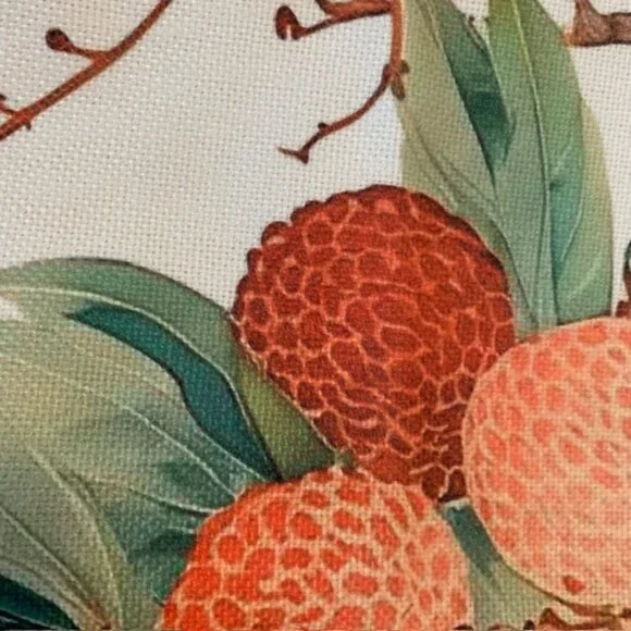 Lychee Fruit Lumber Pillow Covers 12x20" NWOT - Picture 6 of 6